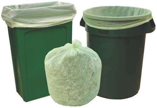 EN13432 bolsos de basura plásticos biodegradables de 35 galones