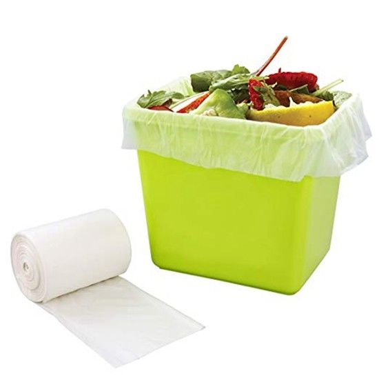 Bolsos de basura plásticos absolutamente biodegradables 48 x 65 cm para los residuos orgánicos