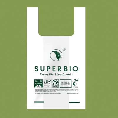 Ningunas compras biodegradables de la contaminación empaquetan 20 x 52 bolsos de ultramarinos abonablees del cm