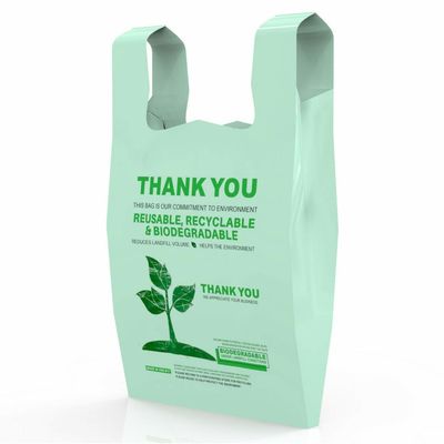 Bolsos transparentes de Carry Bags Tasteless Biodegradable Plastic del almidón de maíz