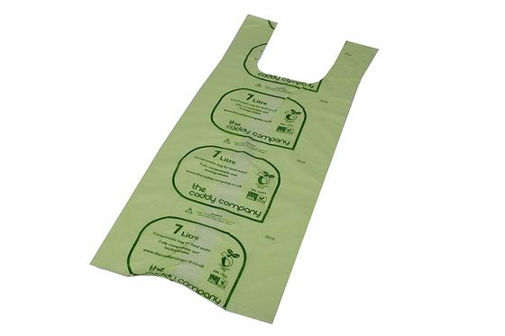 Los bolsos de basura amistosos de EN13432 Eco, litera biodegradable empaquetan fácil llevan