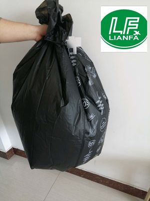 Bolsos de basura abonablees del ISO, materiales biodegradables del almidón de maíz de los bolsos de basura