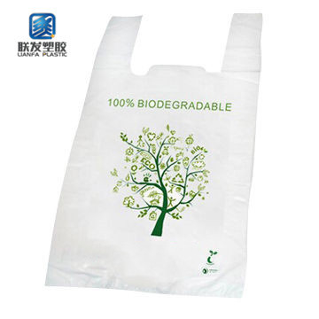 Bolso que hace compras abonable plástico el 100% biodegradable