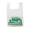 Bolso 100% de compras plástico biodegradable plano de Carry Bags biodegradable