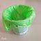 Bolsos de basura biodegradables verdes de encargo